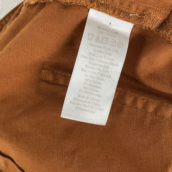 Everlane Womens 0 Lightweight Straight Leg Crop Pant Terra Cotta - Picture 4 of 4